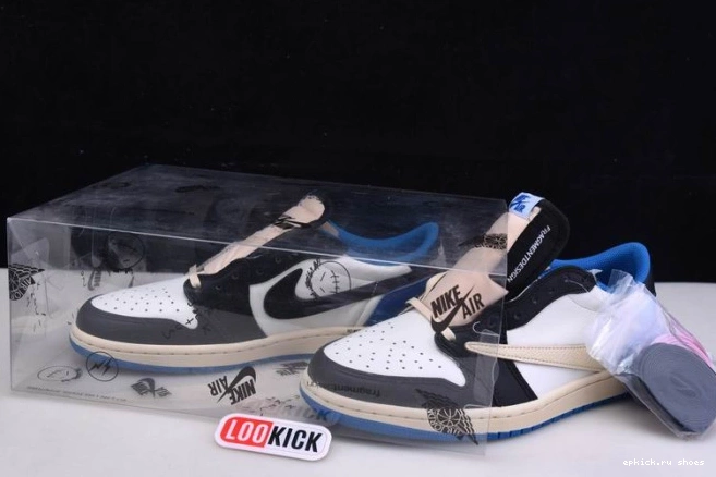 Cheap 1 Scott x Design Jordan x Travis Retro DM7866-140 Air Fragment Low 0627